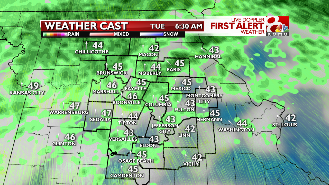 PrecipCast 6 AM TUE